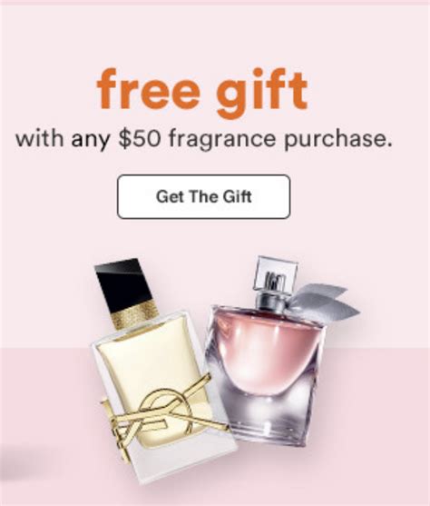 free gift with fragrance purchase